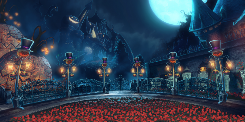 File:BlazBlue Moonlight Castle Halloween Background2.png