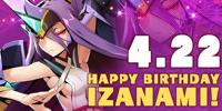 2018. <i>Today is Hades: Izanami’s birthday! Central Fiction served as her advent as a playable character. Bringing death equally upon all, her astral heat is a spectacle to behold!</i>