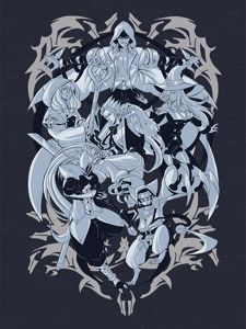 Eighty Sixed Blazblue - Six Heroes T-shirt.png
