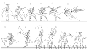 BlazBlue Tsubaki Yayoi Motion Storyboard 01.png