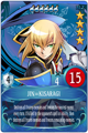 Advice text: <i>JIN=KISARAGI is a competent and cool-headed captain of the Controlling Organization. JIN=KISARAGI's ability is horrific! He destroys frozen enemies and freezes those around him every turn, which makes him a formidable enemy.</i>
