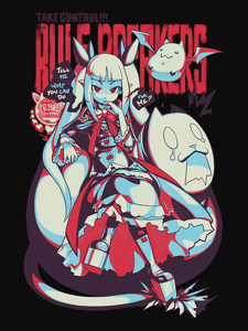 Eighty Sixed BlazBlue - Queen of Rose T-shirt.png