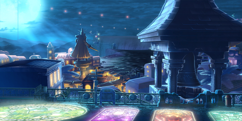 File:BlazBlue Lakeside Port Night Background(A).png